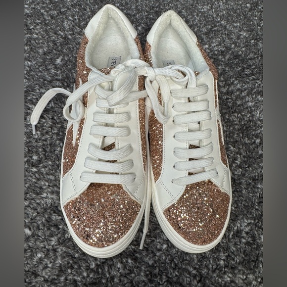 Steve Madden Shoes - Steve Madden Gold Glitter Sneakers